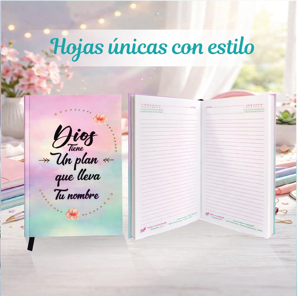 hojas únicas con estilo